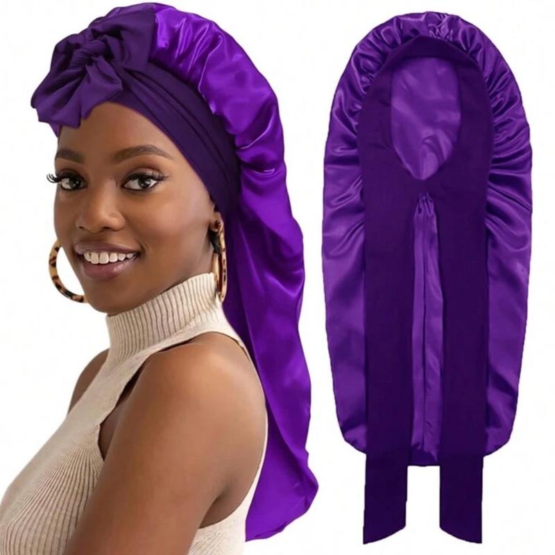 Women's Long Satin Silk Bonnet