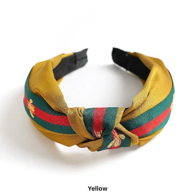 Plaid Bee Knot Design Headband for Women & Girls