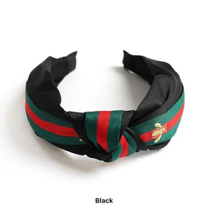 Plaid Bee Knot Design Headband for Women & Girls