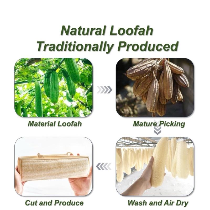 Premium Bamboo Fiber Body Scrubber for Men Women