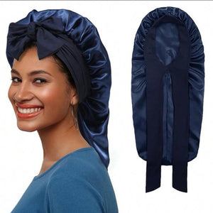Women's Long Satin Silk Bonnet