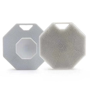 Soft Silicone Body Scrubber with Storage Hook Set