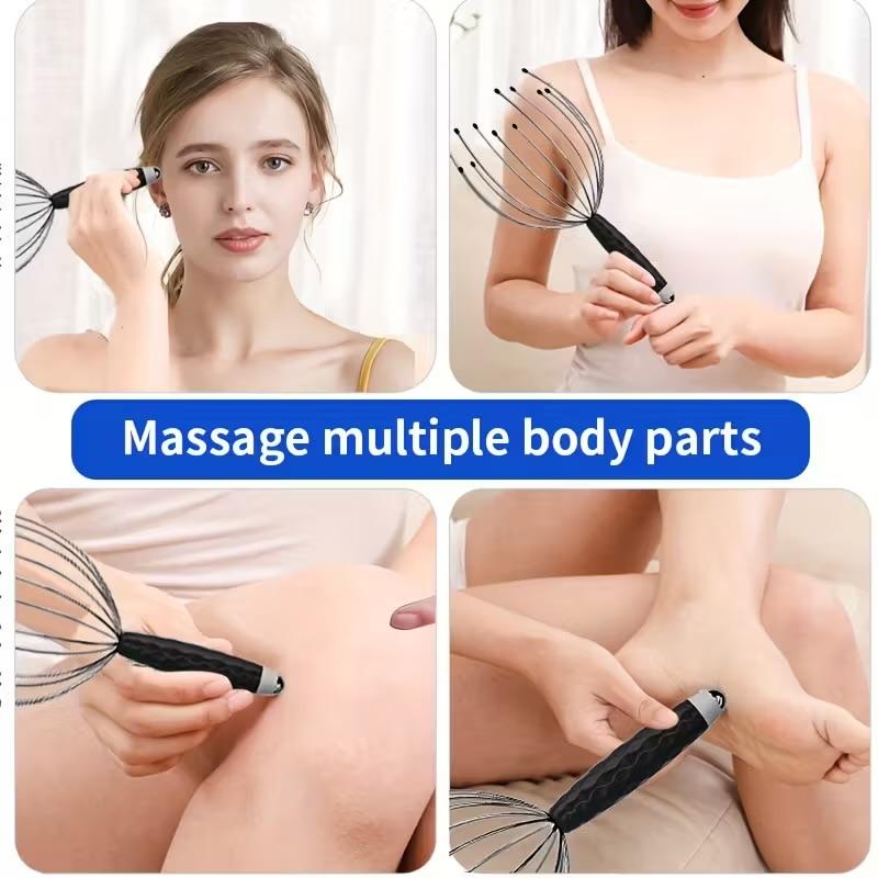 ROHAJSHOP 20 Claw Head Massager for Stress &amp; Anxiety Relief