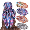 ROHAJSHOP 4 Pack Large Square Hair Scarf Silk Bandana for Women