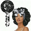 Printed Satin Sleeping Bonnet for Women