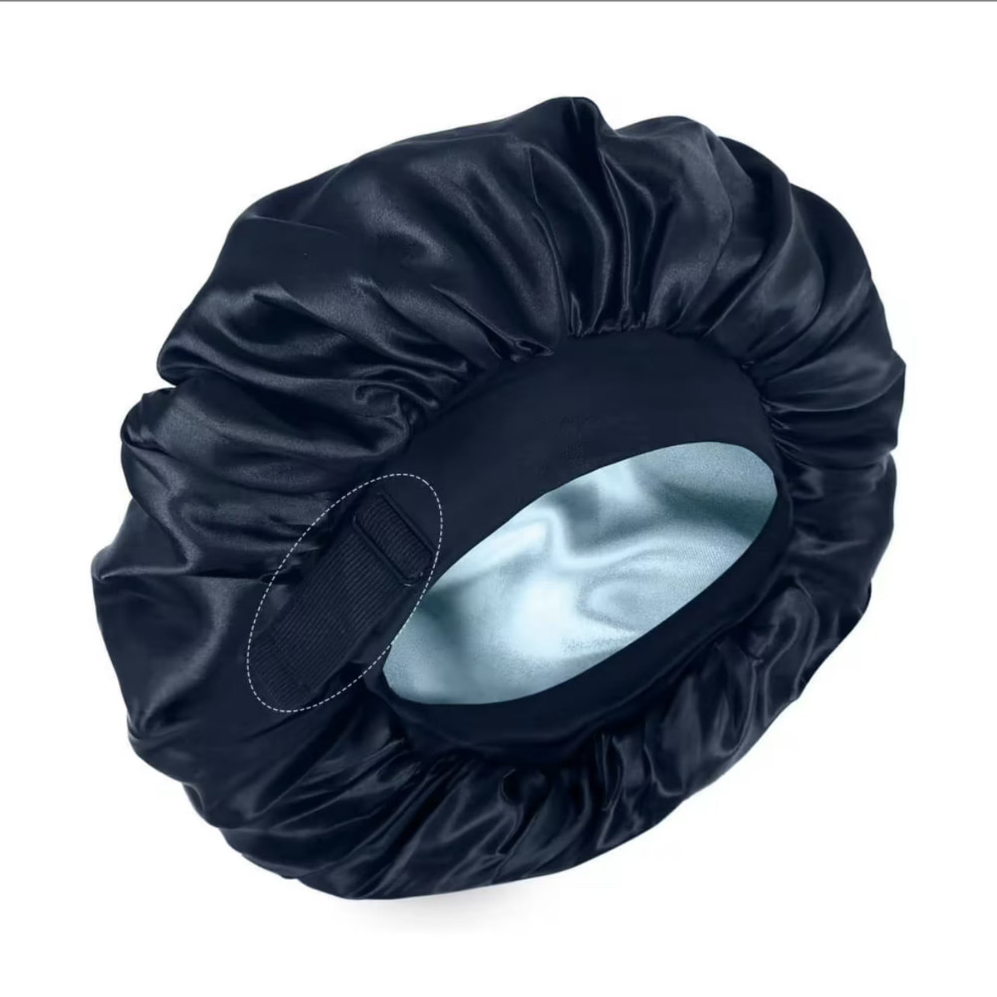 ROHAJSHOP Silk Hair Bonnet with Wide Elastic Band