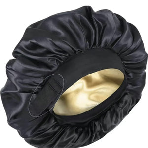 ROHAJSHOP Silk Hair Bonnet with Wide Elastic Band