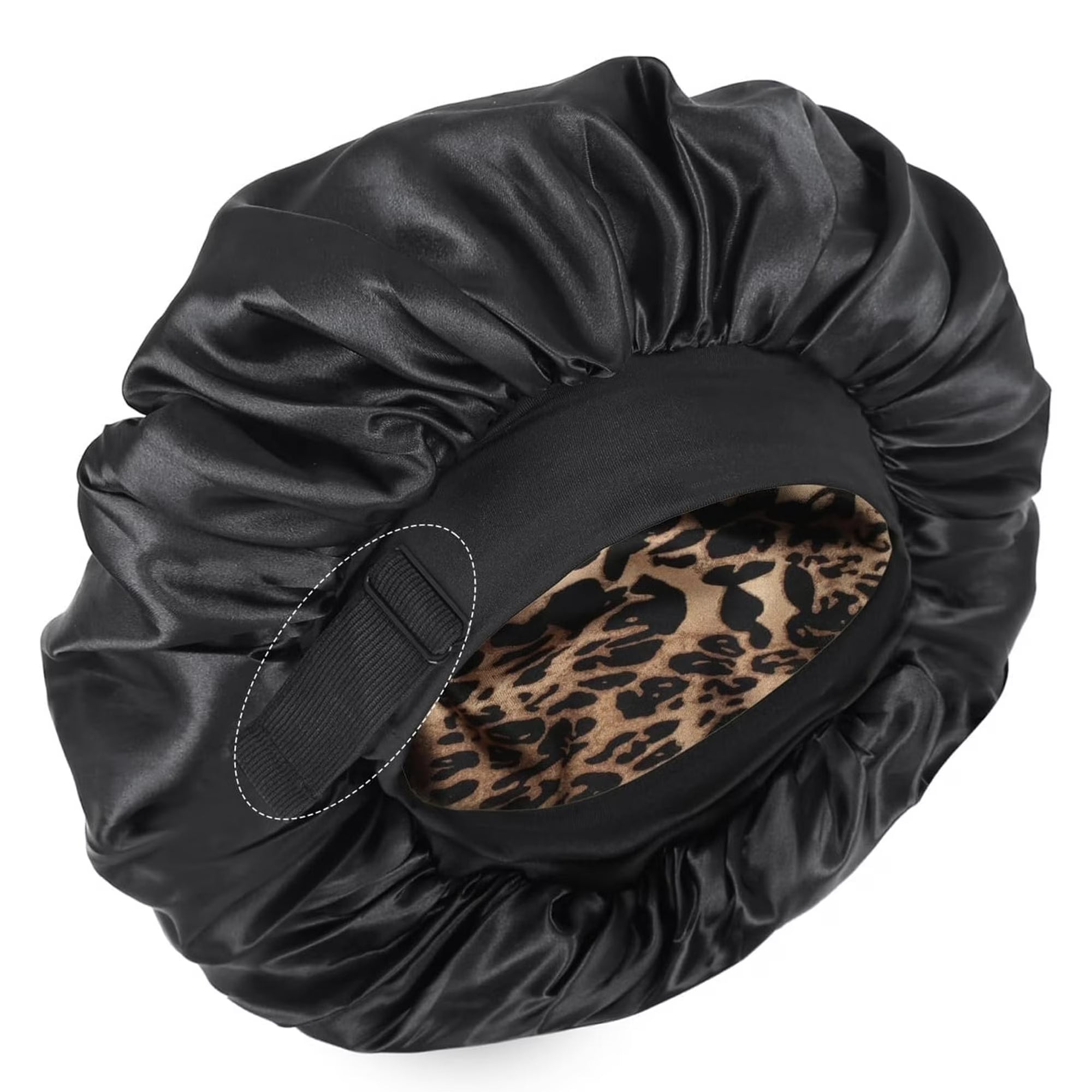 ROHAJSHOP Silk Hair Bonnet with Wide Elastic Band