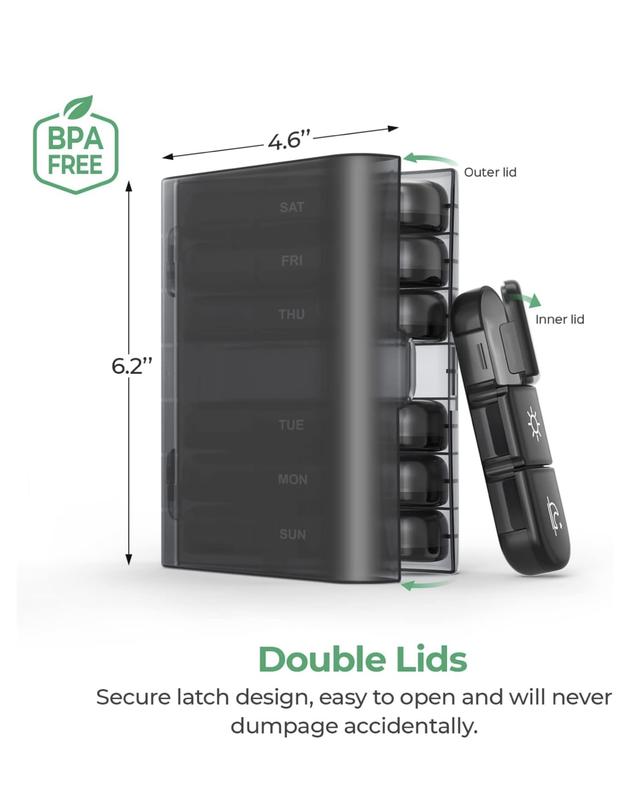 XL Weekly Pill Organizer Box