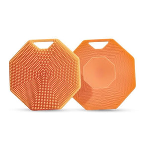 Soft Silicone Body Scrubber with Storage Hook Set