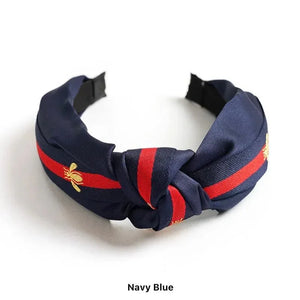 Plaid Bee Knot Design Headband for Women & Girls