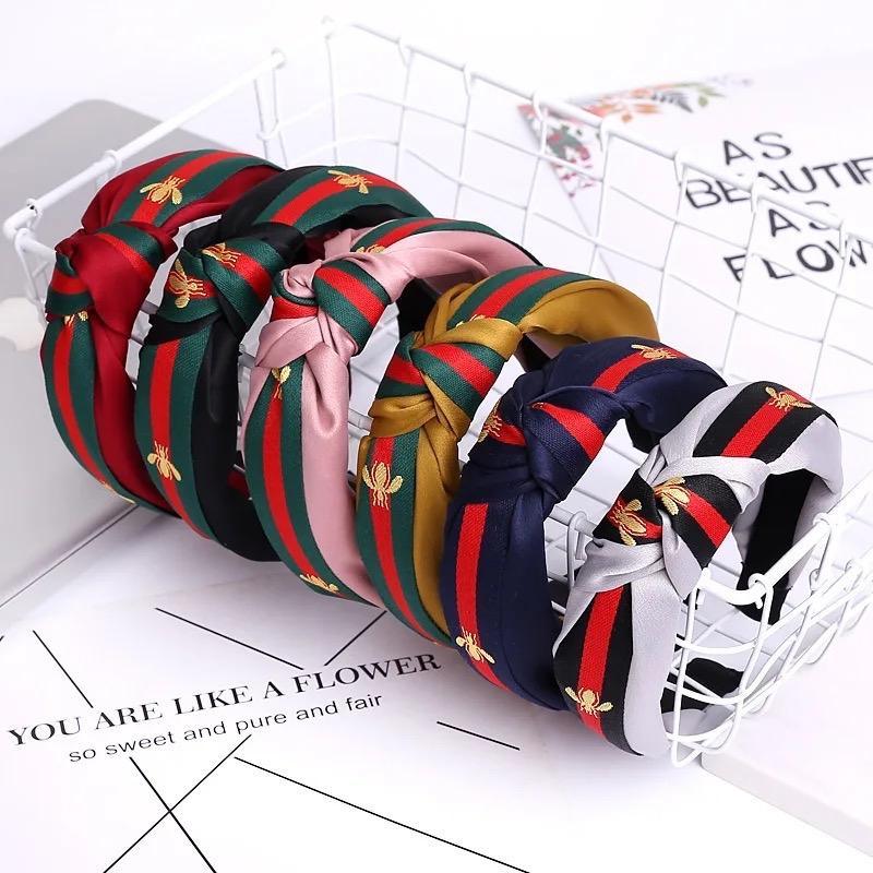 Plaid Bee Knot Design Headband for Women & Girls