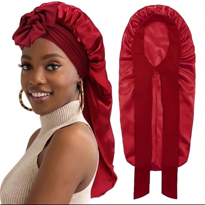 Women's Long Satin Silk Bonnet