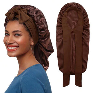 Women's Long Satin Silk Bonnet