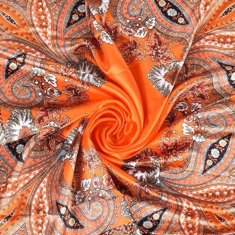 ROHAJSHOP 4 Pack Large Square Hair Scarf Silk Bandana for Women